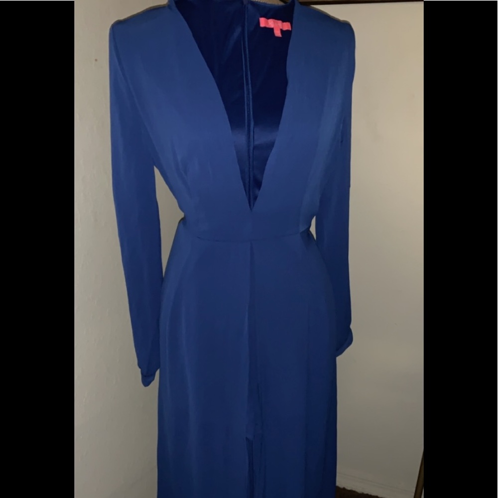 Blue Long Sleeve Romper